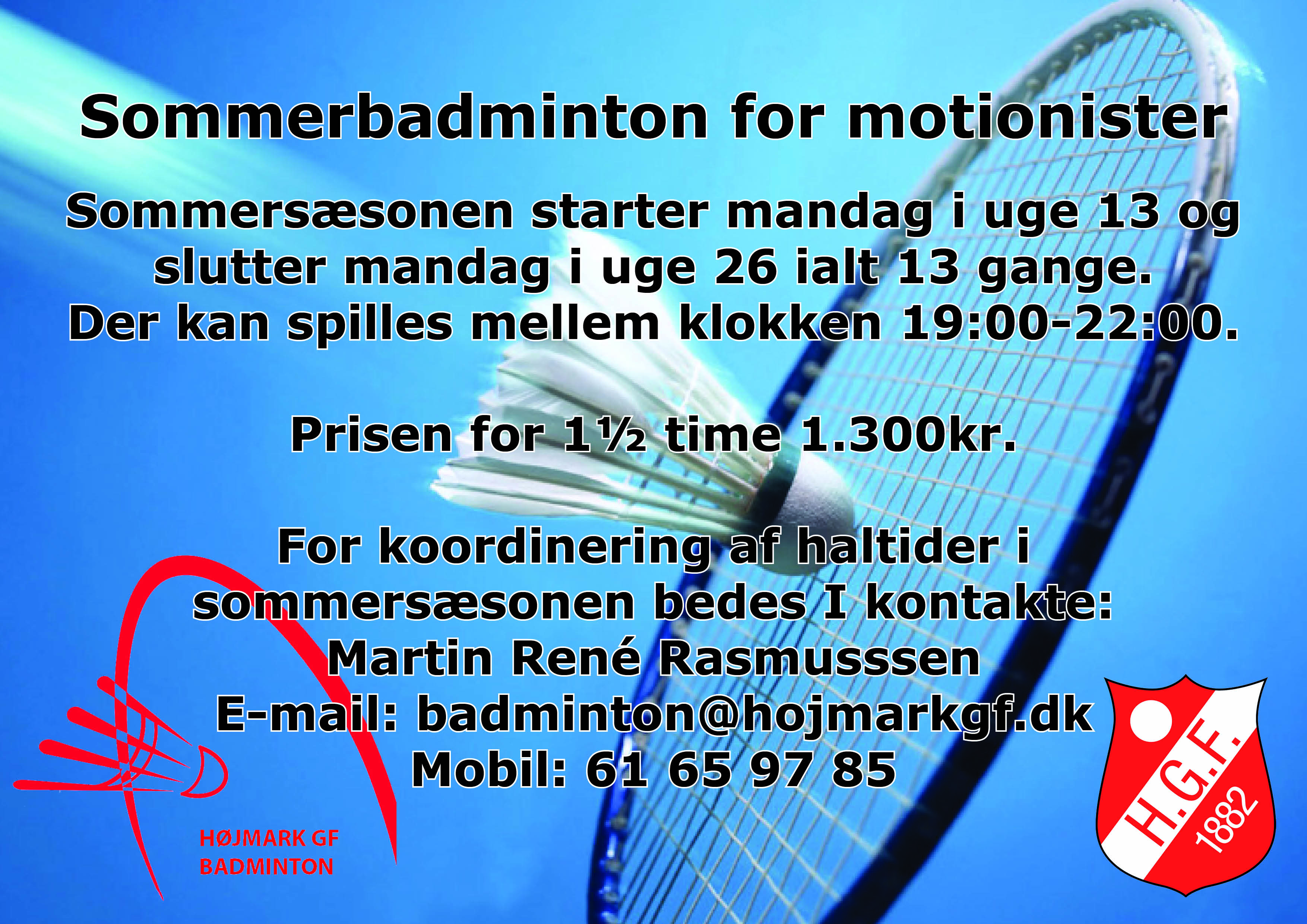 Sommerbadminton for motionister 2017